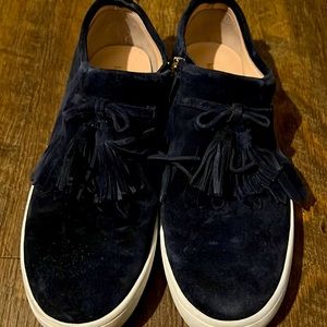 Kate Spade New York Navy Suede Lenna Sneakers Size 9